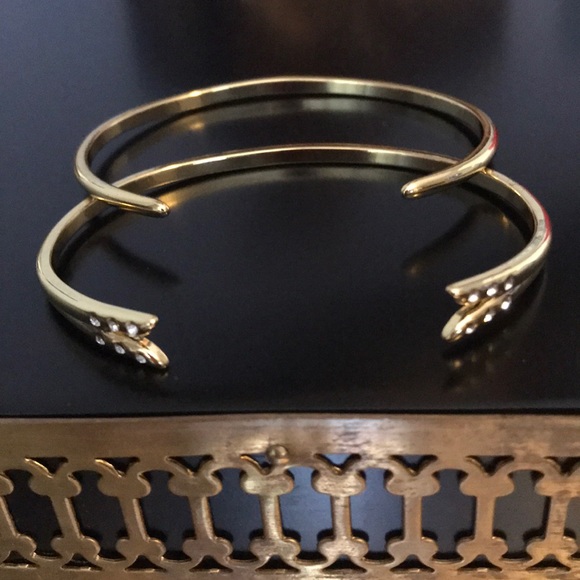 Michelle Campbell Stackable Gold Tone Bracelets - Picture 2 of 2